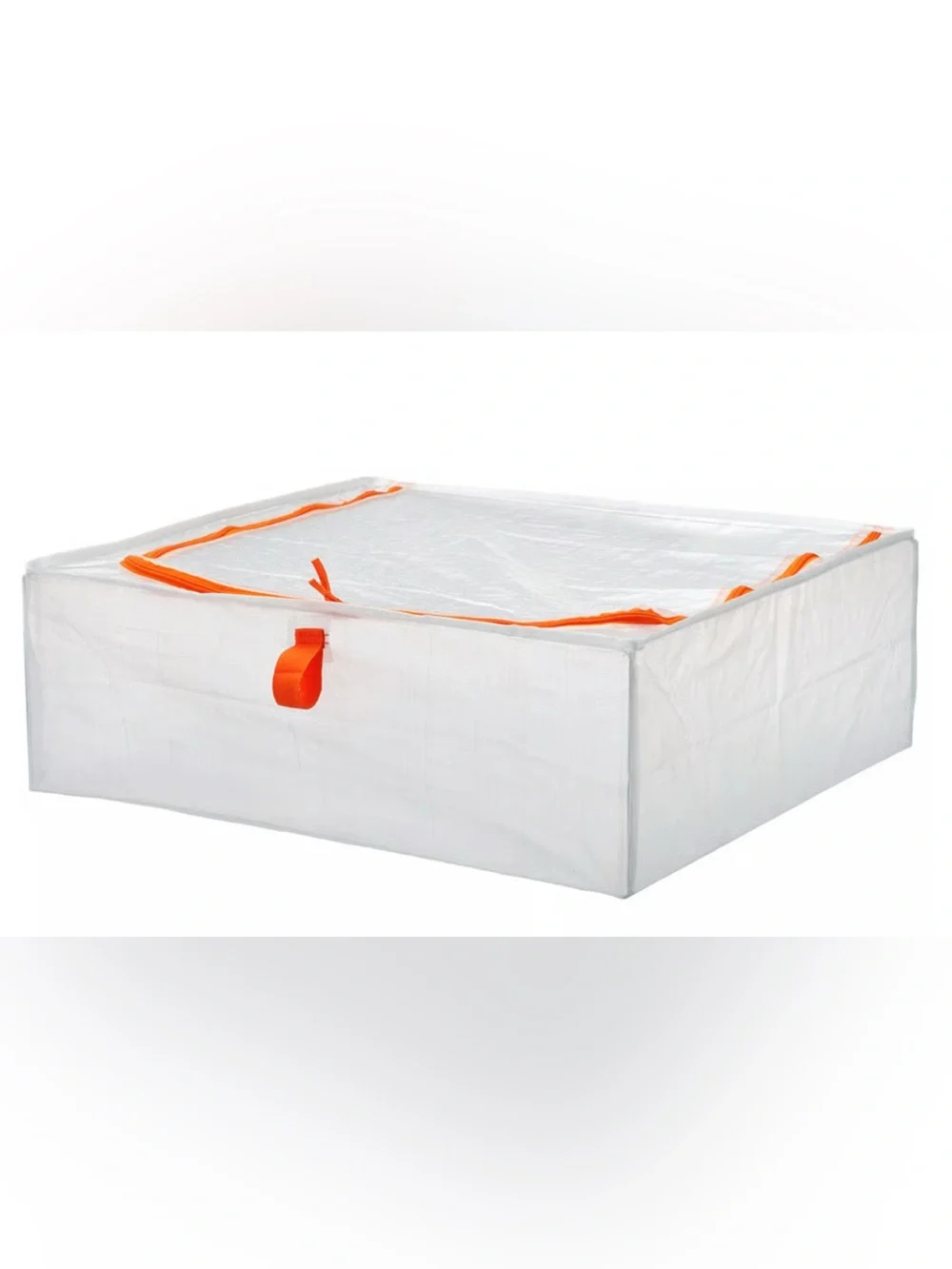 NWT Set of 4 IKEA PARKLA Underbed Storage Cases Organizer Bag Bin Set Orange Zip